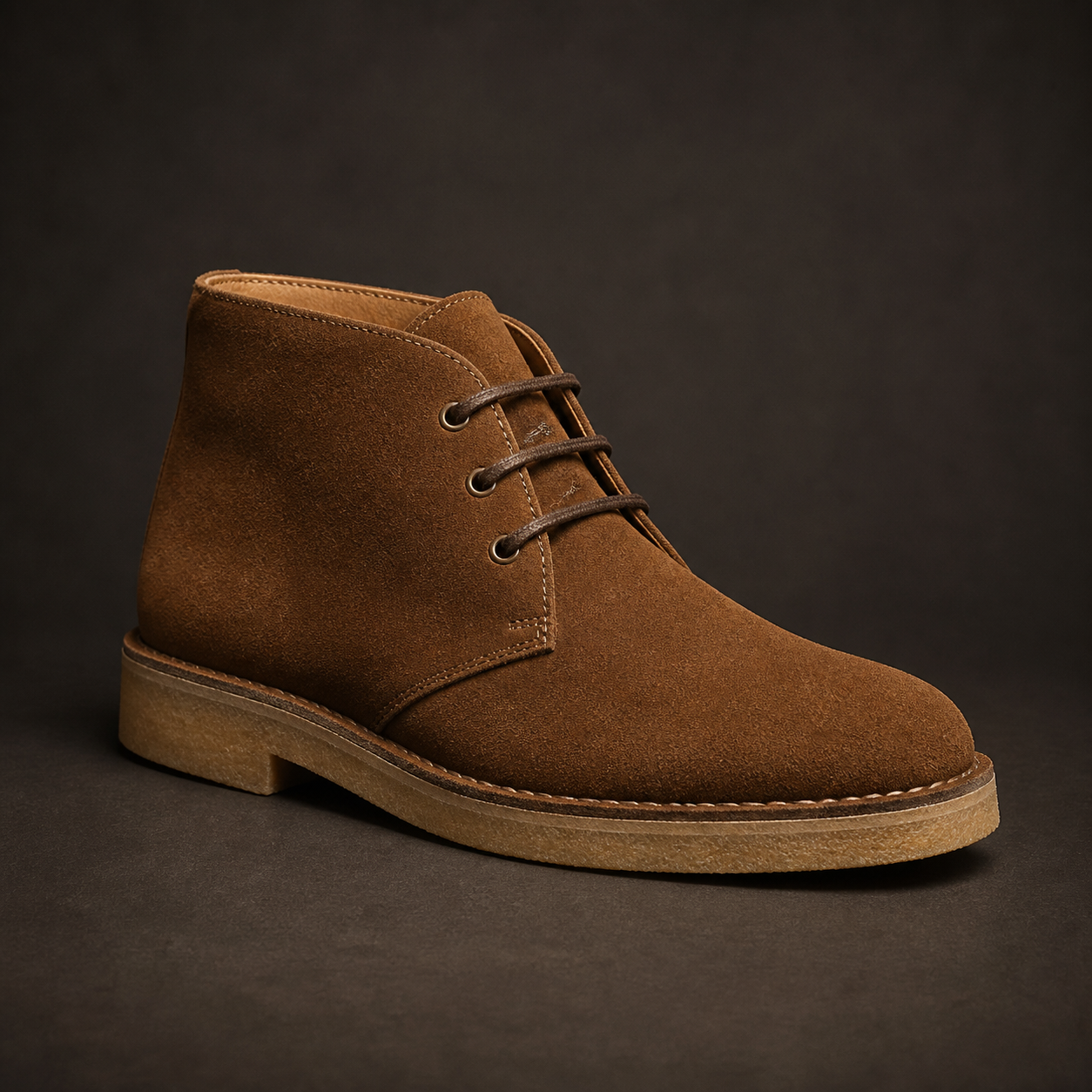 Tobacco suede desert boot